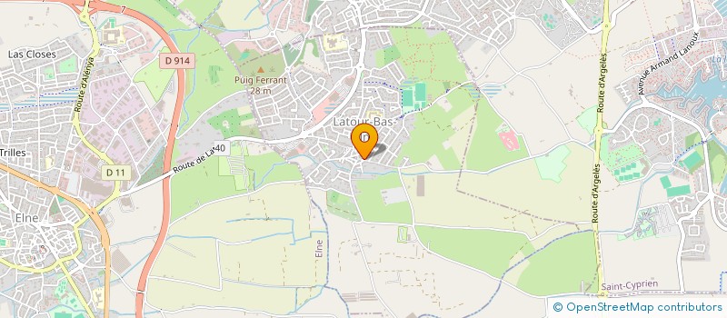 localisation de l'entreprise MONSIEUR HENRI LLUGANY  LATOUR-BAS-ELNE