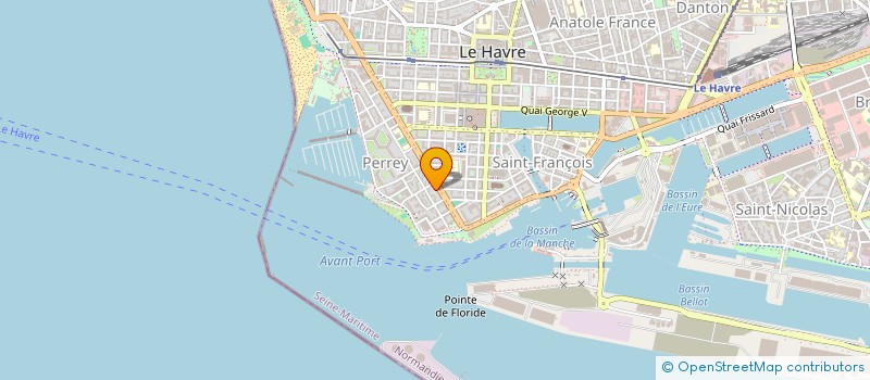 localisation de l'entreprise MONSIEUR HENRI LOTTHE  LE HAVRE