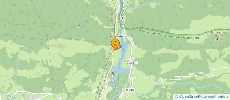 localisation de l'entreprise MONSIEUR HENRI LOU POUEYOU  BIELLE