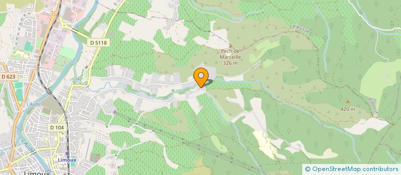 localisation de l'entreprise MONSIEUR HENRI LUC BOURG  LIMOUX