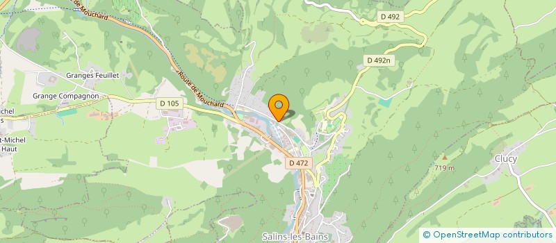 localisation de l'entreprise MONSIEUR HENRI LUX  SALINS LES BAINS