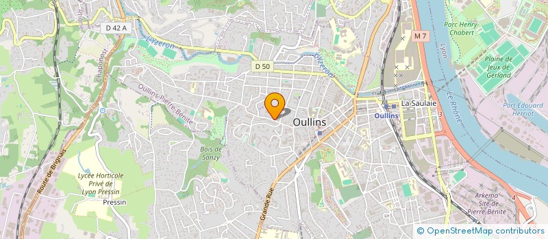 localisation de l'entreprise MONSIEUR HENRI LUYA  OULLINS-PIERRE-BENITE