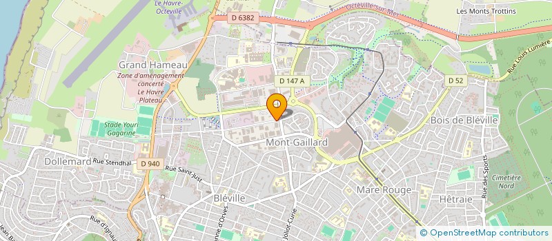 localisation de l'entreprise MONSIEUR HENRI MABIRE à LE HAVRE