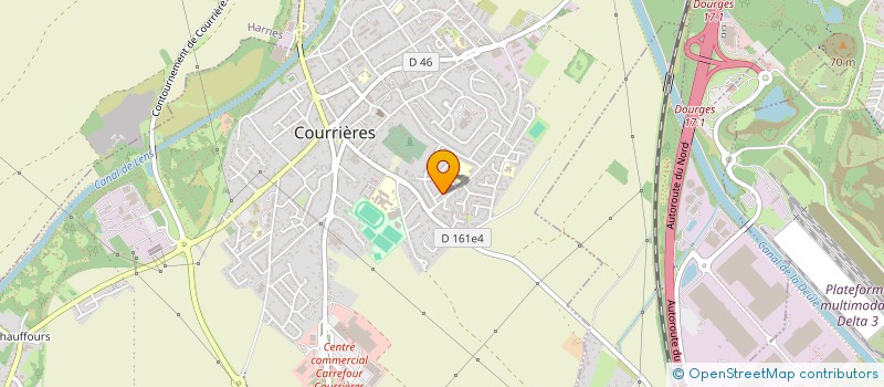 localisation de l'entreprise MONSIEUR HENRI MACKOWIAK  COURRIERES