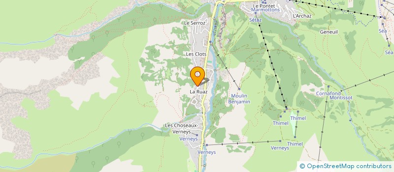 localisation de l'entreprise MONSIEUR HENRI MAGNIN  VALLOIRE