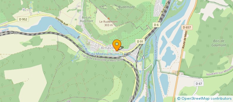 localisation de l'entreprise MONSIEUR HENRI MAGUIN  ARNAVILLE