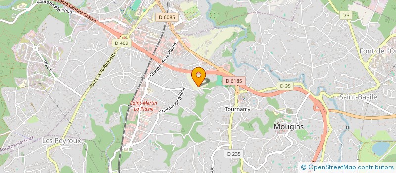 localisation de l'entreprise MONSIEUR HENRI MAILLAN  MOUGINS