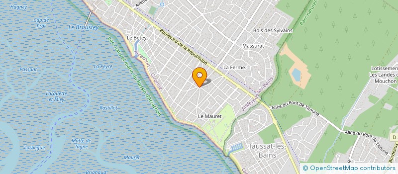 localisation de l'entreprise MONSIEUR HENRI MALAGNAS  ANDERNOS-LES-BAINS