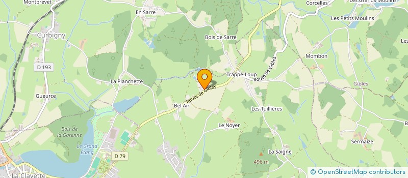 localisation de l'entreprise MONSIEUR HENRI MALATIER  GIBLES