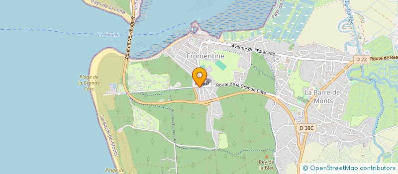 localisation de l'entreprise MONSIEUR HENRI MARESCAUX  LA BARRE-DE-MONTS