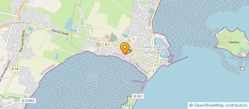 localisation de l'entreprise MONSIEUR HENRI MARGENETRE à SAINT-VAAST-LA-HOUGUE