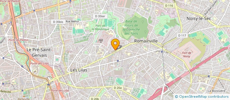 localisation de l'entreprise MONSIEUR HENRI MARIE à ROMAINVILLE