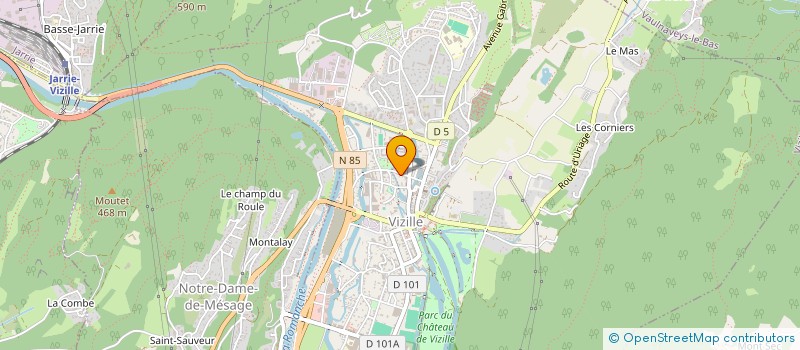 localisation de l'entreprise MONSIEUR HENRI MARIN à VIZILLE