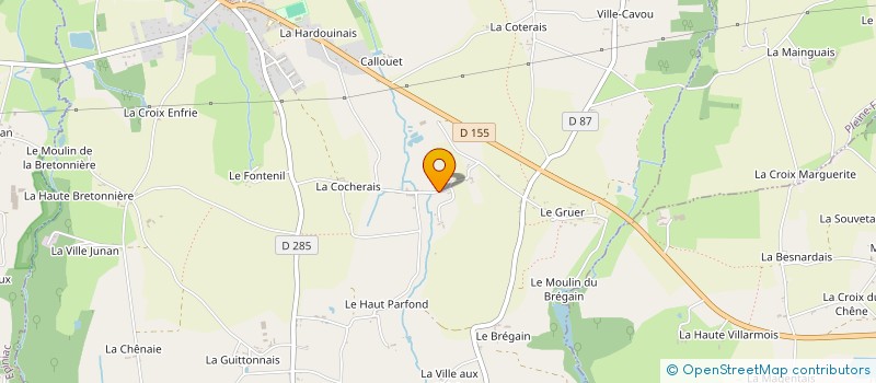 localisation de l'entreprise MONSIEUR HENRI MARQUET  LA BOUSSAC