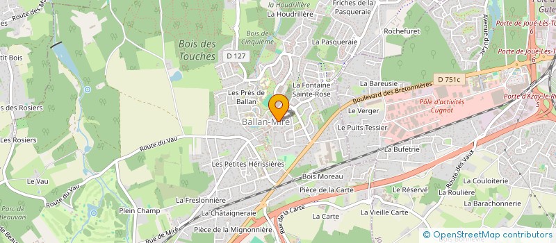 localisation de l'entreprise MONSIEUR HENRI MARTIN à BALLAN-MIRE