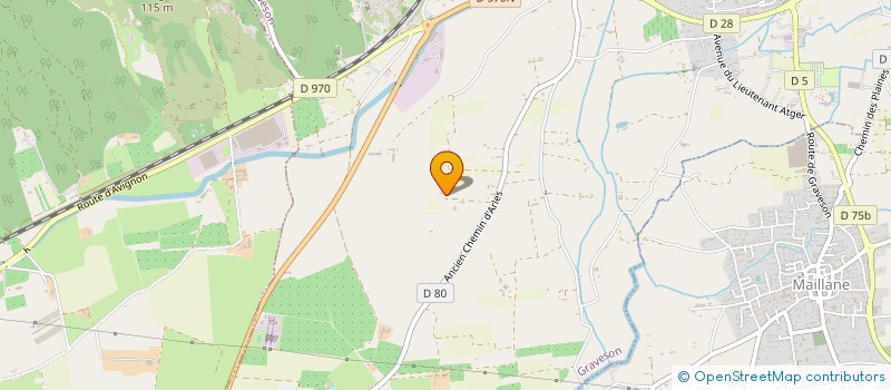 localisation de l'entreprise MONSIEUR HENRI MARTIN  GRAVESON