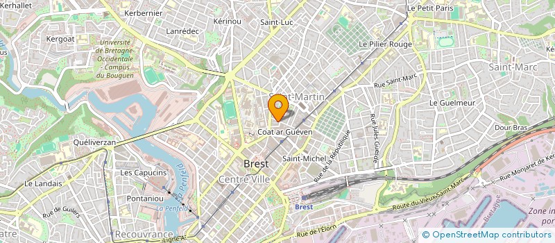 localisation de l'entreprise MONSIEUR HENRI MARZAL à BREST