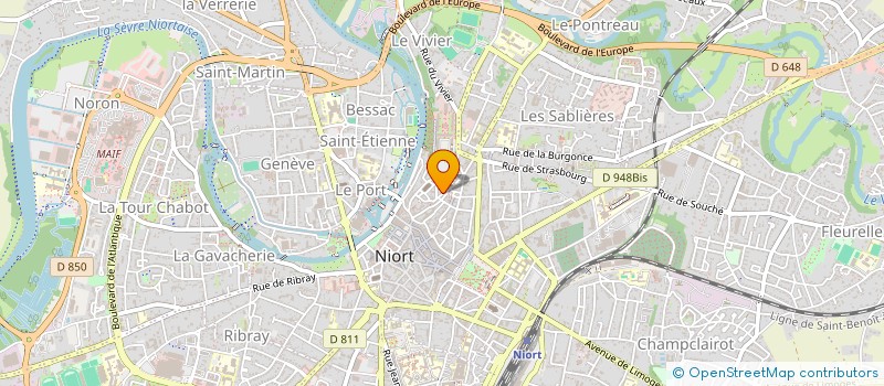 localisation de l'entreprise MONSIEUR HENRI MASSEAUX  NIORT