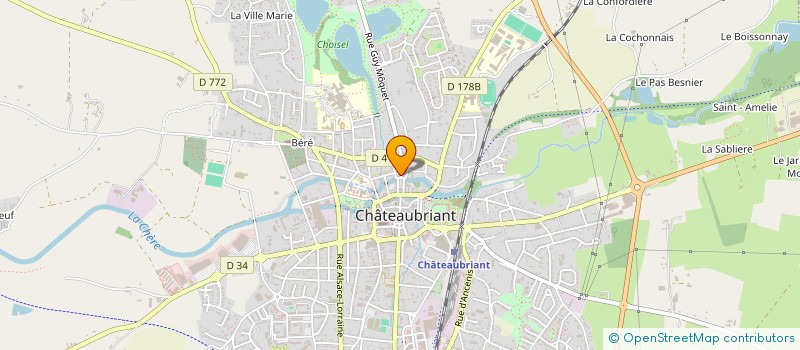 localisation de l'entreprise MONSIEUR HENRI MASSIOT à CHATEAUBRIANT