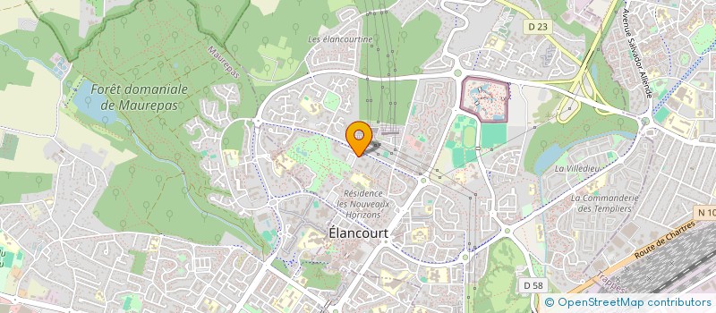 localisation de l'entreprise MONSIEUR HENRI MAZQUIAIN  ELANCOURT