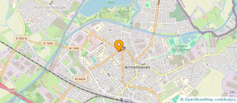 localisation de l'entreprise MONSIEUR HENRI MEAUSOONE  ARMENTIERES