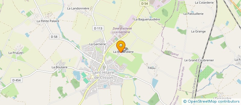 localisation de l'entreprise MONSIEUR HENRI MECHINAUD  CLISSON