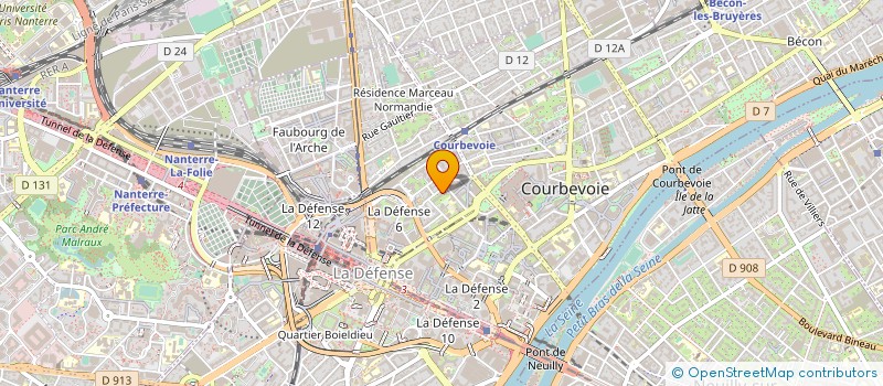 localisation de l'entreprise MONSIEUR HENRI MENUDIER à COURBEVOIE