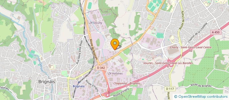 localisation de l'entreprise MONSIEUR HENRI METAILLIER à BRIGNAIS