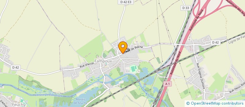 localisation de l'entreprise MONSIEUR HENRI MEURIN  RUX