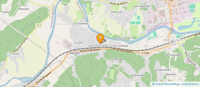 localisation de l'entreprise MONSIEUR HENRI MIAZOLOH PADISSA  MARSAC-SUR-L'ISLE