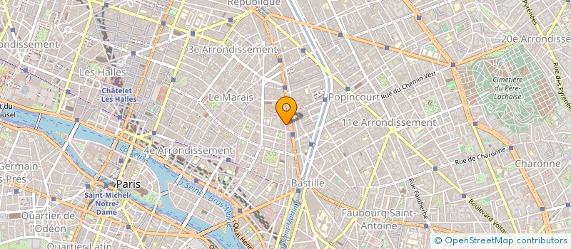 localisation de l'entreprise MONSIEUR HENRI MICHELET  PARIS