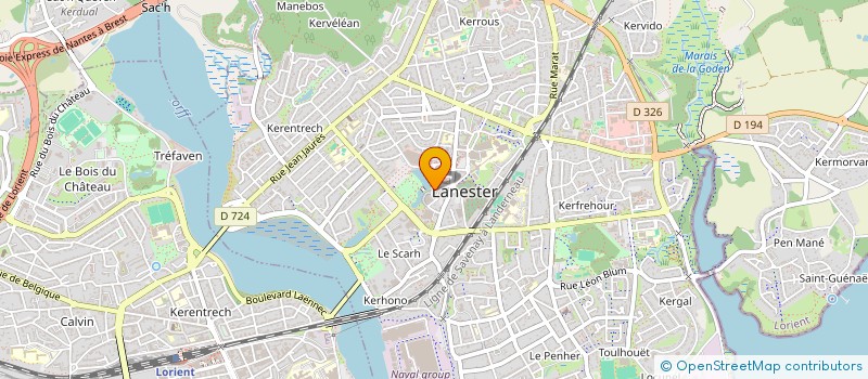 localisation de l'entreprise MONSIEUR HENRI MICHELET  LANESTER