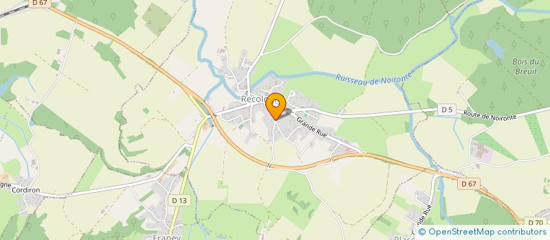 localisation de l'entreprise MONSIEUR HENRI MILLERET  LE MOUTHEROT