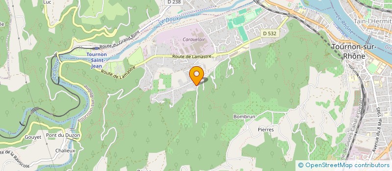 localisation de l'entreprise MONSIEUR HENRI MISERY à TOURNON SUR RHONE