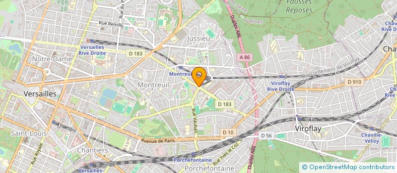 localisation de l'entreprise MONSIEUR HENRI MOINE à VERSAILLES