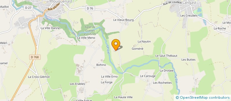 localisation de l'entreprise MONSIEUR HENRI MOISAN à PLOUGUENAST-LANGAST