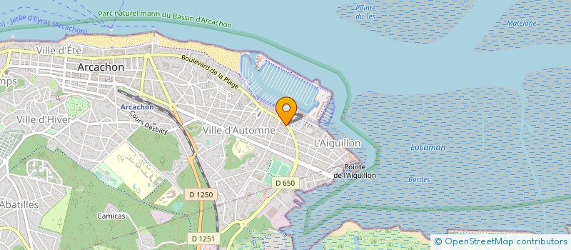 localisation de l'entreprise MONSIEUR HENRI MONAR  ARCACHON