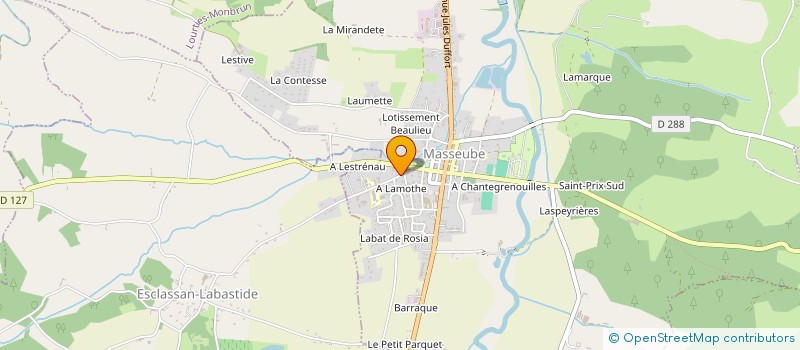 localisation de l'entreprise MONSIEUR HENRI MONCASSIN  MASSEUBE