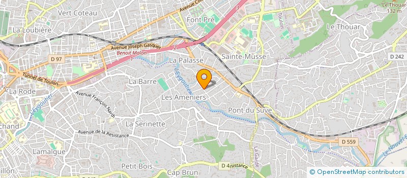 localisation de l'entreprise MONSIEUR HENRI MONIOT à TOULON