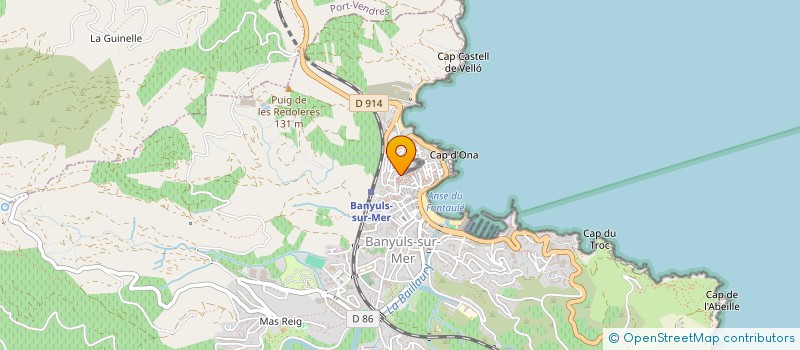 localisation de l'entreprise MONSIEUR HENRI MONTE  BANYULS-SUR-MER