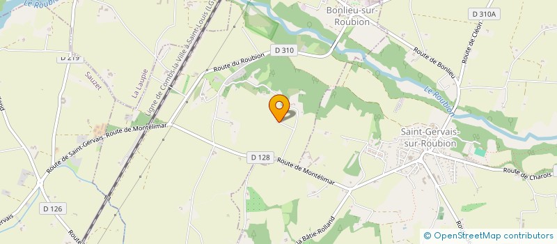localisation de l'entreprise MONSIEUR HENRI MONTEILLET  BONLIEU-SUR-ROUBION