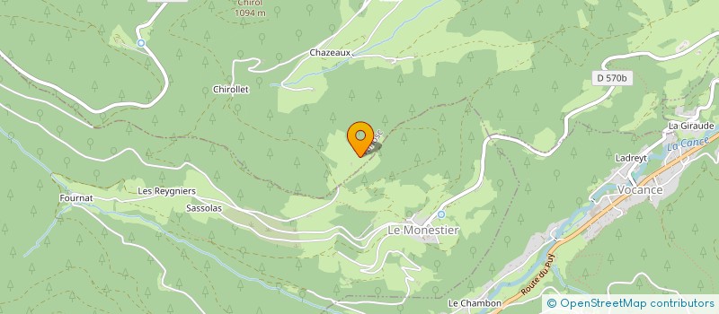 localisation de l'entreprise MONSIEUR HENRI MONTEYRIMARD  VANOSC