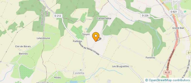 localisation de l'entreprise MONSIEUR HENRI MOREL-VULLIEZ  LAROQUE-TIMBAUT