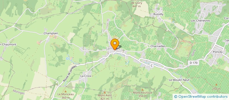 localisation de l'entreprise MONSIEUR HENRI MORIN à GIVRY