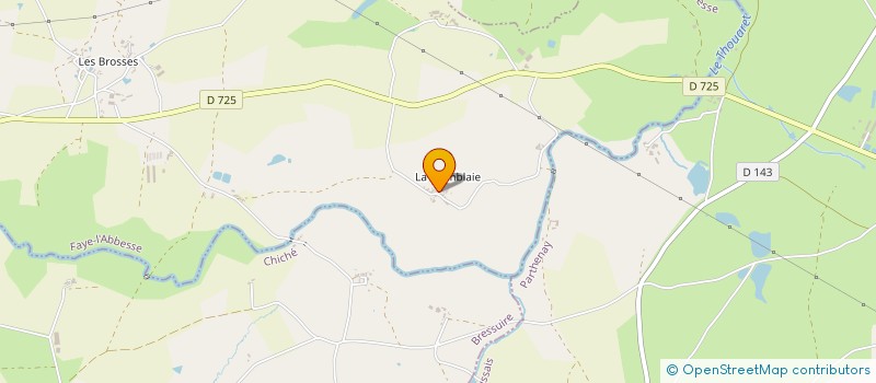 localisation de l'entreprise MONSIEUR HENRI MORIN  FAYE-L'ABBESSE