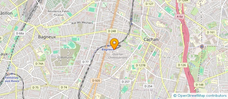 localisation de l'entreprise MONSIEUR HENRI MORTEGOUTTE  CACHAN