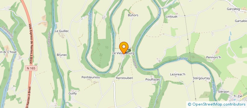 localisation de l'entreprise MONSIEUR HENRI MORVAN  LE CLOITRE-PLEYBEN