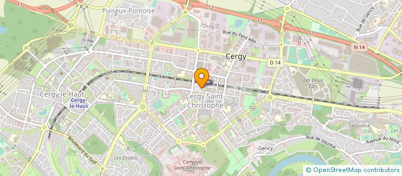 localisation de l'entreprise MONSIEUR HENRI MOUCHE à CERGY