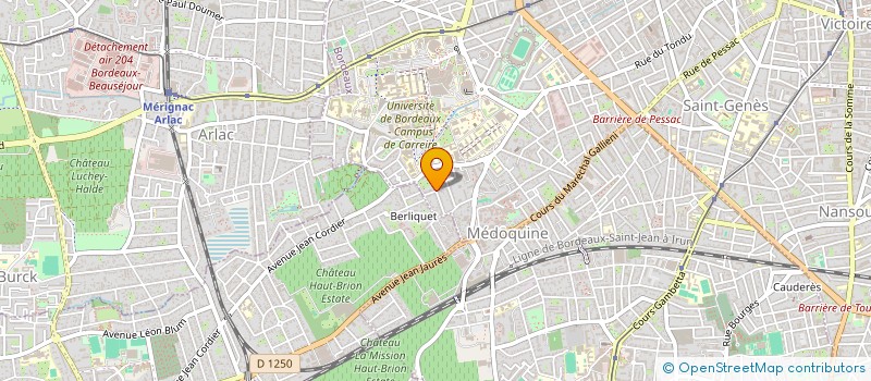 localisation de l'entreprise MONSIEUR HENRI MOULENE  BORDEAUX