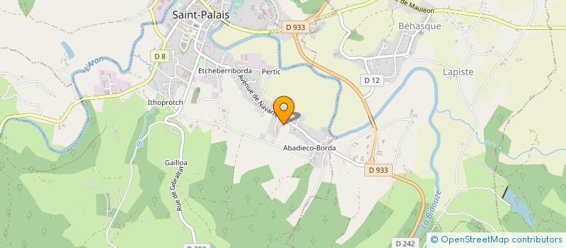 localisation de l'entreprise MONSIEUR HENRI MOULIMOUS à SAINT-PALAIS